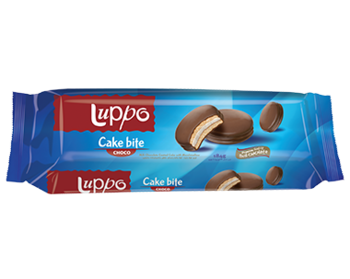 Печенье сэндвич "Luppo Cake Bite Cacao" 184г 