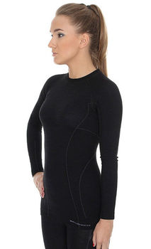 купить Лонгслив термо Brubeck LS12810 Women's long sleeve top ACTIVE WOOL black в Кишинёве 