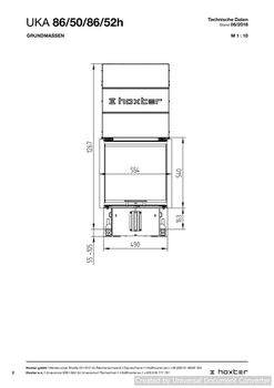 Каминная топка HOXTER UKA 86/50/86/52h 