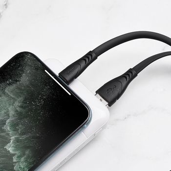 Кабель Hoco X42 Silicone charging for Lightning [Black] 