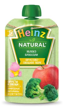 Piure Heinz de mere și broccoli (5+ luni), 90gr. 