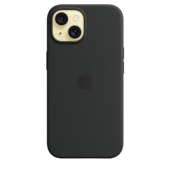iPhone 15 Silicone Case with MagSafe - Black 