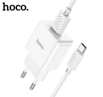Hoco C106A Leisure single port charger set(Type-C)(EU) 