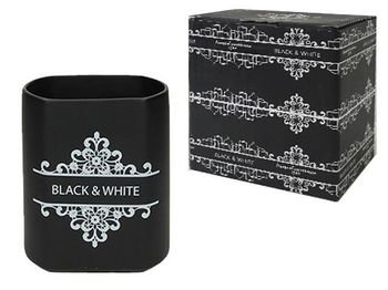 Recipient pentru accesorii de bucatarie Dolce Black&White 16cm 