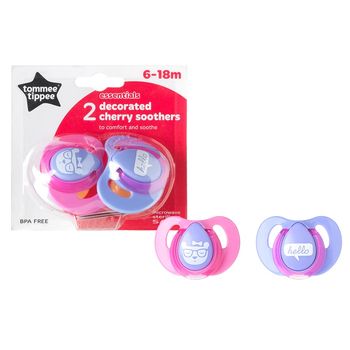 cumpără Tommee Tippee suzetă ortodontică din latex Basics Cherry, 6-18 luni, 2 buc. în Chișinău 