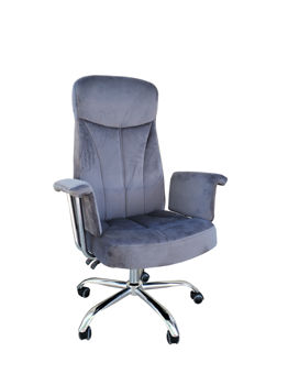 Fotoliu birou 2465 velour gri 