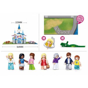 cumpără CONSTRUCTOR GIRL IS DREAM Sapphire Castle 818pcs В0610 în Chișinău 