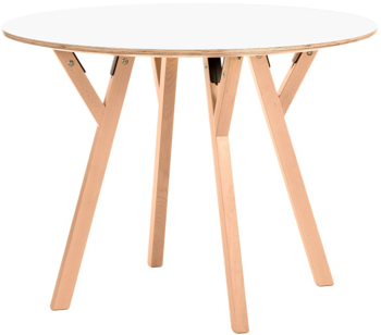 купить Овальный белый деревянный стол на ножках из бука с алюминиевой опорой. в Кишинёве 