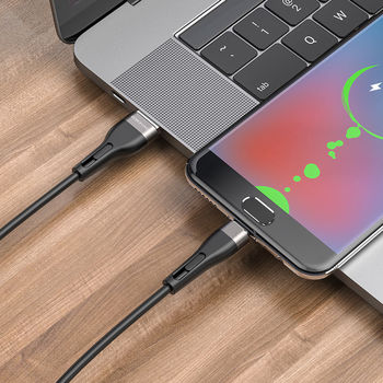 Кабель Borofone BX46 Rush Silicone Micro USB (1м) [Black] 