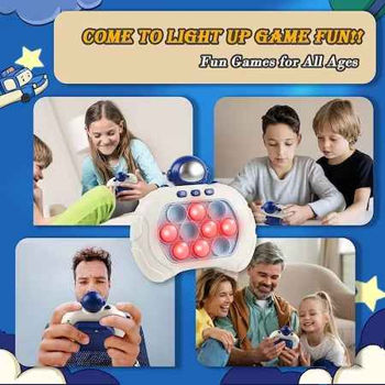 купить Электрическая поп-игрушка со светом и звуком, для детей и взрослых, для путешествий, синяя в Кишинёве 
