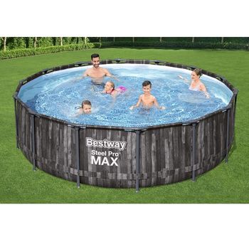 Pool Steel Pro Max 427x107cm, 13030L, cadru metalic 