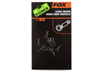 Pivot cu inel FOX EDGES™ Kuro Micro Hook Ring Swivels - x 10 