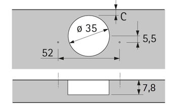 Balama semiaplicată Sensys 10 mm 