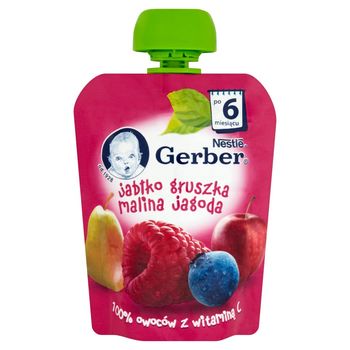 cumpără Gerber piure din mere pere, zmeură şi afine, 6+ luni, 90 gr în Chișinău 