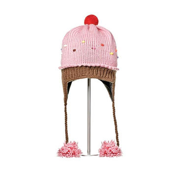купить Шапка взрослая Knitwits Strawberry Cupcake Pilot Hat, A1980 в Кишинёве 