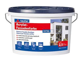 Vopsea acrilică pentru fațade 2.5L. Acrylat- Fassadenfarbe EXTRA  BF020623 