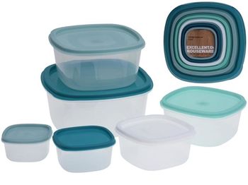 Set containere alimentare EH 6piese, plastic 
