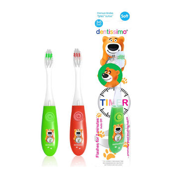 cumpără Dentissimo Junior Periuta de dinti Soft (de la 6 ani) Orange/Verde în Chișinău 