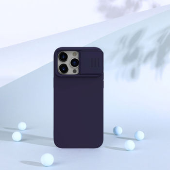 Nillkin Apple iPhone 15 Pro, CamShield Silky Silicone Case, Dark Purple 