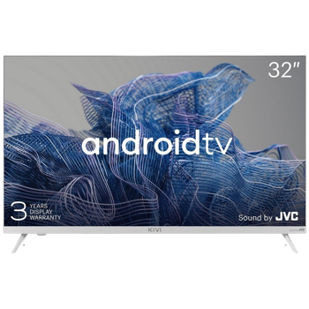 32" LED SMART TV KIVI 32H750NW, 1366x768 HD, Android TV, White 