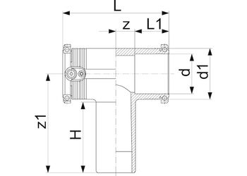 cumpără Teu egal e/f D. 50 PE100 SDR11 PN16  +GF+ în Chișinău 