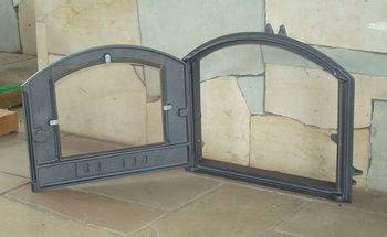 Дверца чугунная со стеклом левая DCHS3 