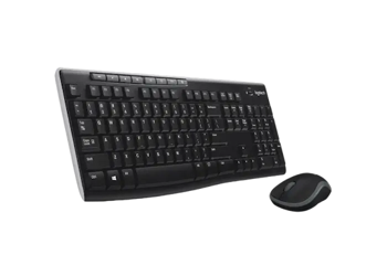 Logitech MK270 Комплект клавиатуры и мыши, беспроводной, черный 
