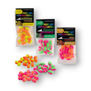 Mini boilies plutitoare asortate Dolphin   midii/krill 