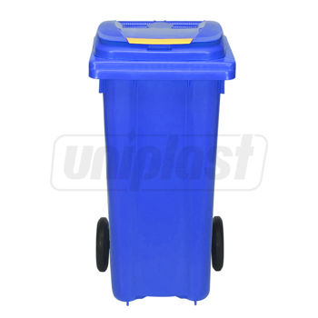 купить Бак мусорный 120 л на колесах (синий) UNI в Кишинёве 