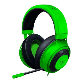 Gaming Headset Razer Kraken, 50mm drivers, 12-28kHz, 32 Ohm, 109db, 322g, 1.3m, 3.5mm, Green 