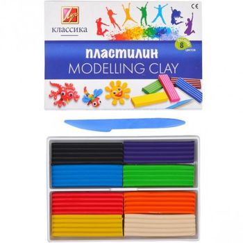 Пластилин Луч Классика (детство) 8 цв. 