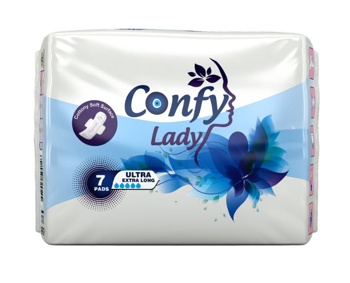 Absorbante igienice pentru femei Confy Lady ULTRA NIGHT STD, 7 buc. 