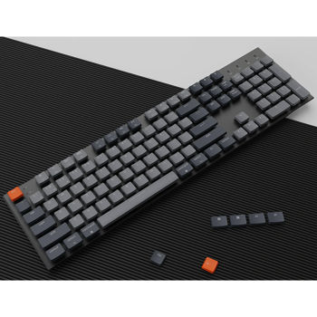 Tastatura Keychron K5 Wireless Custom Mechanical Keyboard (K5-E3), Ultra-slim, Full Size layout, RGB Backlight, Keychron Low-Profile Optical Brown Switch, Hot-Swap, Bluetooth, USB Type-C, gamer (tastatura/клавиатура)