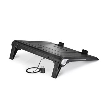 Stand pentru laptop Notebook Cooling Pad DEEPCOOL N180 FS,  up to 17, 1 fan - 180mm  with fan speed control button, 1150Â±10%RPM, <16~20 dBA, 84.7CFM, 2 viewing angles adjustable, Dual USB ports, Metal Mesh Panel, Hydro Bearing, Black