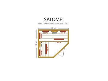 Sauna cu infrarosu "Salome" 3EXX0511 (la comanda) 