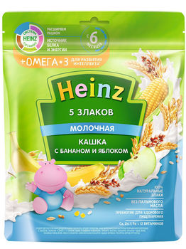 cumpără Heinz Terci 5 cerele Omega 3 cu lapte, banană, măr 200g în Chișinău 