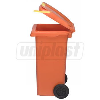 купить Бак мусорный 120 л на колесах (оранжевый) UNI в Кишинёве 