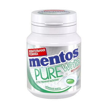 cumpără Mentos Gumă de mestecat Pure White Menta Gingasie 54g în Chișinău 