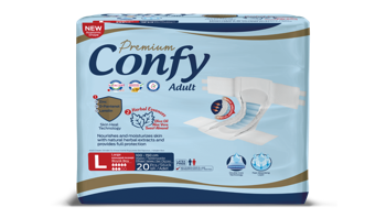cumpără Confy Premium Adult LARGE ECO2, Scutece pentru adulți, 20 buc. în Chișinău 