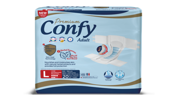 Confy Premium Adult LARGE ECO2, Scutece pentru adulți, 20 buc. 