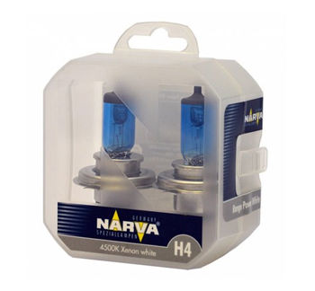 NARVA H4 +100% Range Power White 4500K 12V 60/55W (2 Lampi) 