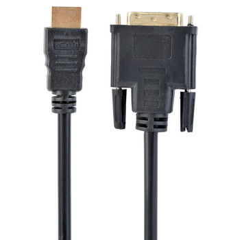 Cable HDMI to DVI  3.0m Cablexpert, male-male, GOLD, 18+1pin single-link, CC-HDMI-DVI-10 