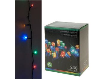 Luminite de Craciun "Fir" 240LED multicolore, 24m, in/out, 8reg 