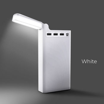 Портативный акумулятор 30 000mAh/LED-lamp Hoco J62 Jove table lamp White 