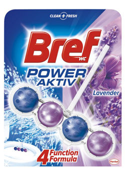 Блок для очищения унитаза Bref Power Aktiv Lavander 50г 