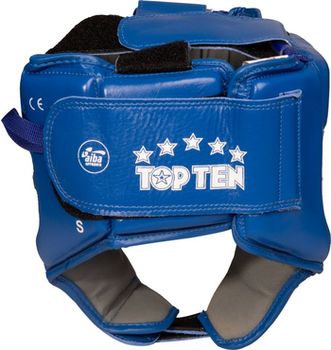 Защитный кожаный шлем для головы "AIBA" - TOP TEN 