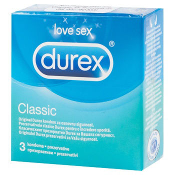 Презервативы Durex Classic 3шт 