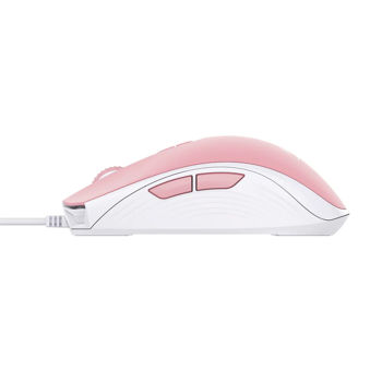 Gaming Mouse HyperX Pulsefire Core, Optical, 800-6200 dpi, 7 buttons, Ambidextrous, RGB, 87g, Pink 