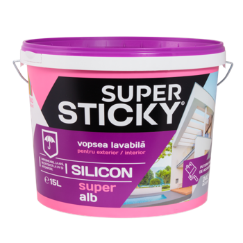 SUPER STICKY Силиконовая краска 2,5 л. 