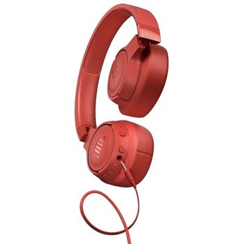 Headphones  Bluetooth  JBL T750BTNC  Coral Red 